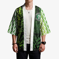 Custom Nigeria National Football Kimono Super Eagles-Feather Shoulders Sleeves Armor - Wonder Print Shop