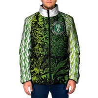 Custom Nigeria National Football Padded Jacket Super Eagles-Feather Shoulders Sleeves Armor - Wonder Print Shop