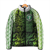Custom Nigeria National Football Padded Jacket Super Eagles-Feather Shoulders Sleeves Armor - Wonder Print Shop