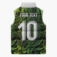 Custom Nigeria National Football Sleeveless Puffer Jacket Super Eagles-Feather Shoulders Sleeves Armor - Wonder Print Shop