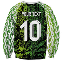 Custom Nigeria National Football Sweatshirt Super Eagles-Feather Shoulders Sleeves Armor - Wonder Print Shop