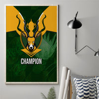 South Africa Rugby Canvas Wall Art Springbok Mascot History Champion World Rugby 2023 - Wonder Print Shop