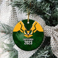 South Africa Rugby Ceramic Ornament Springbok Mascot History Champion World Rugby 2023 - Wonder Print Shop