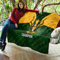 South Africa Rugby Quilt Springbok Mascot History Champion World Rugby 2023 - Wonder Print Shop