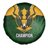 South Africa Rugby Spare Tire Cover Springbok Mascot History Champion World Rugby 2023 - Wonder Print Shop
