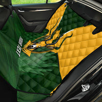 Personalised South Africa Rugby Back Car Seat Cover Springbok Mascot History Champion World Rugby 2023 - Wonder Print Shop