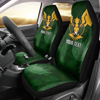Personalised South Africa Rugby Car Seat Cover Springbok Mascot History Champion World Rugby 2023 - Wonder Print Shop