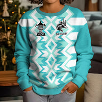 South Africa Rugby Kid Ugly Christmas Sweater Commemorative World Cup Winners 2023 - Wonder Print Shop