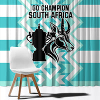 South Africa Rugby Window Curtain Commemorative World Cup Winners 2023 - Wonder Print Shop