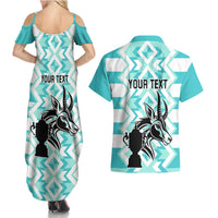 Personalised South Africa Rugby Couples Matching Summer Maxi Dress and Hawaiian Shirt Commemorative World Cup Winners 2023 - Wonder Print Shop