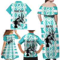 Personalised South Africa Rugby Family Matching Off Shoulder Maxi Dress and Hawaiian Shirt Commemorative World Cup Winners 2023 - Wonder Print Shop