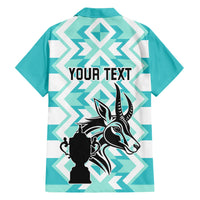 Personalised South Africa Rugby Family Matching Short Sleeve Bodycon Dress and Hawaiian Shirt Commemorative World Cup Winners 2023 - Wonder Print Shop