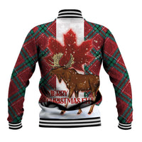 Canadian Christmas - Moose and Maple Retro Style Baseball Jacket - Wonder Print Shop