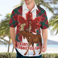 Canadian Christmas - Moose and Maple Retro Style Hawaiian Shirt - Wonder Print Shop