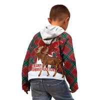 Canadian Christmas - Moose and Maple Retro Style Kid Hoodie - Wonder Print Shop