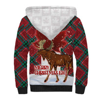 Canadian Christmas - Moose and Maple Retro Style Sherpa Hoodie - Wonder Print Shop