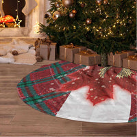 Canadian Christmas - Moose and Maple Retro Style Tree Skirt - Wonder Print Shop