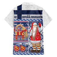 Yule Goat Joulupukki Finnish Christmas Hawaiian Shirt Scandinavian Pattern - Wonder Print Shop
