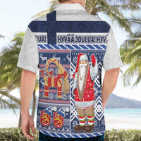 Yule Goat Joulupukki Finnish Christmas Hawaiian Shirt Scandinavian Pattern - Wonder Print Shop