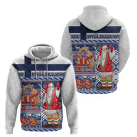 Yule Goat Joulupukki Finnish Christmas Hoodie Scandinavian Pattern - Wonder Print Shop
