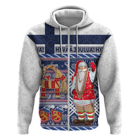 Yule Goat Joulupukki Finnish Christmas Hoodie Scandinavian Pattern - Wonder Print Shop