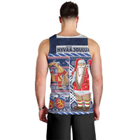 Yule Goat Joulupukki Finnish Christmas Men Tank Top Scandinavian Pattern - Wonder Print Shop