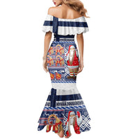 Yule Goat Joulupukki Finnish Christmas Mermaid Dress Scandinavian Pattern - Wonder Print Shop