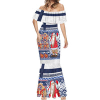 Yule Goat Joulupukki Finnish Christmas Mermaid Dress Scandinavian Pattern - Wonder Print Shop