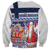 Yule Goat Joulupukki Finnish Christmas Sweatshirt Scandinavian Pattern - Wonder Print Shop