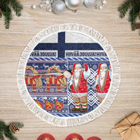 Yule Goat Joulupukki Finnish Christmas Tree Skirt Scandinavian Pattern - Wonder Print Shop