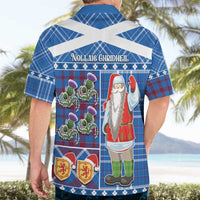 Santa Claus Thistle Scottish Christmas Hawaiian Shirt Tartan Pattern - Wonder Print Shop