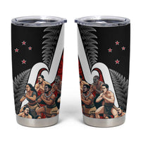 New Zealand Te Matatini Tumbler Cup Kapa Haka and Silver Fern - Maori Art Pattern - Wonder Print Shop