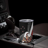New Zealand Te Matatini Tumbler Cup Kapa Haka and Silver Fern - Maori Art Pattern - Wonder Print Shop