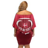 Denmark Football 2024 Go Champion Family Matching Off Shoulder Short Dress and Hawaiian Shirt - Wonder Print Shop