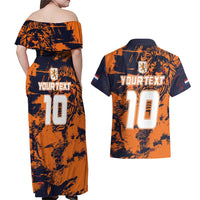 Netherlands Football 2024 Go Champion Couples Matching Off Shoulder Maxi Dress and Hawaiian Shirt - Wonder Print Shop