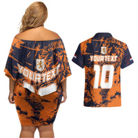 Netherlands Football 2024 Go Champion Couples Matching Off Shoulder Short Dress and Hawaiian Shirt - Wonder Print Shop