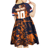 Netherlands Football 2024 Go Champion Kid Short Sleeve Dress - Wonder Print Shop