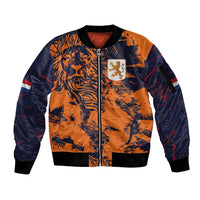 Netherlands Football 2024 Go Champion Sleeve Zip Bomber Jacket - Wonder Print Shop