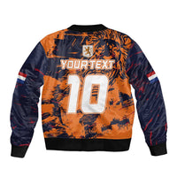 Netherlands Football 2024 Go Champion Sleeve Zip Bomber Jacket - Wonder Print Shop