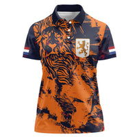 Netherlands Football 2024 Go Champion Women Polo Shirt - Wonder Print Shop