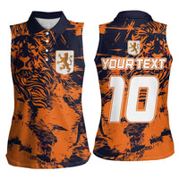 Netherlands Football 2024 Go Champion Women Sleeveless Polo Shirt - Wonder Print Shop