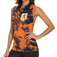 Netherlands Football 2024 Go Champion Women Sleeveless Polo Shirt - Wonder Print Shop