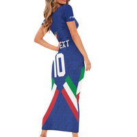 Italy Football 2024 Go Champion Family Matching Short Sleeve Bodycon Dress and Hawaiian Shirt - Wonder Print Shop