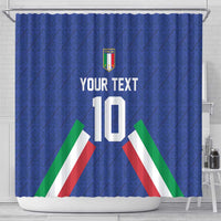 Italy Football 2024 Go Champion Shower Curtain