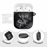 Welsh Celtic Culture AirPods Case Wales Y Ddraig Goch with Runes Symbols - Wonder Print Shop