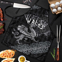 Welsh Celtic Culture Apron Wales Y Ddraig Goch with Runes Symbols - Wonder Print Shop