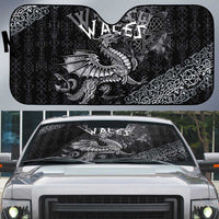 Welsh Celtic Culture Auto Sun Shade Wales Y Ddraig Goch with Runes Symbols - Wonder Print Shop