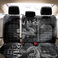 Welsh Celtic Culture Back Car Seat Cover Wales Y Ddraig Goch with Runes Symbols - Wonder Print Shop