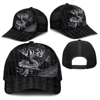 Welsh Celtic Culture Baseball Net Cap Wales Y Ddraig Goch with Runes Symbols - Wonder Print Shop