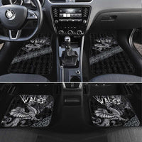 Welsh Celtic Culture Car Mats Wales Y Ddraig Goch with Runes Symbols - Wonder Print Shop